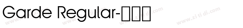 Garde Regular字体转换